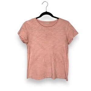 Miss Me women's embroidered short sleeve tee light pink size small